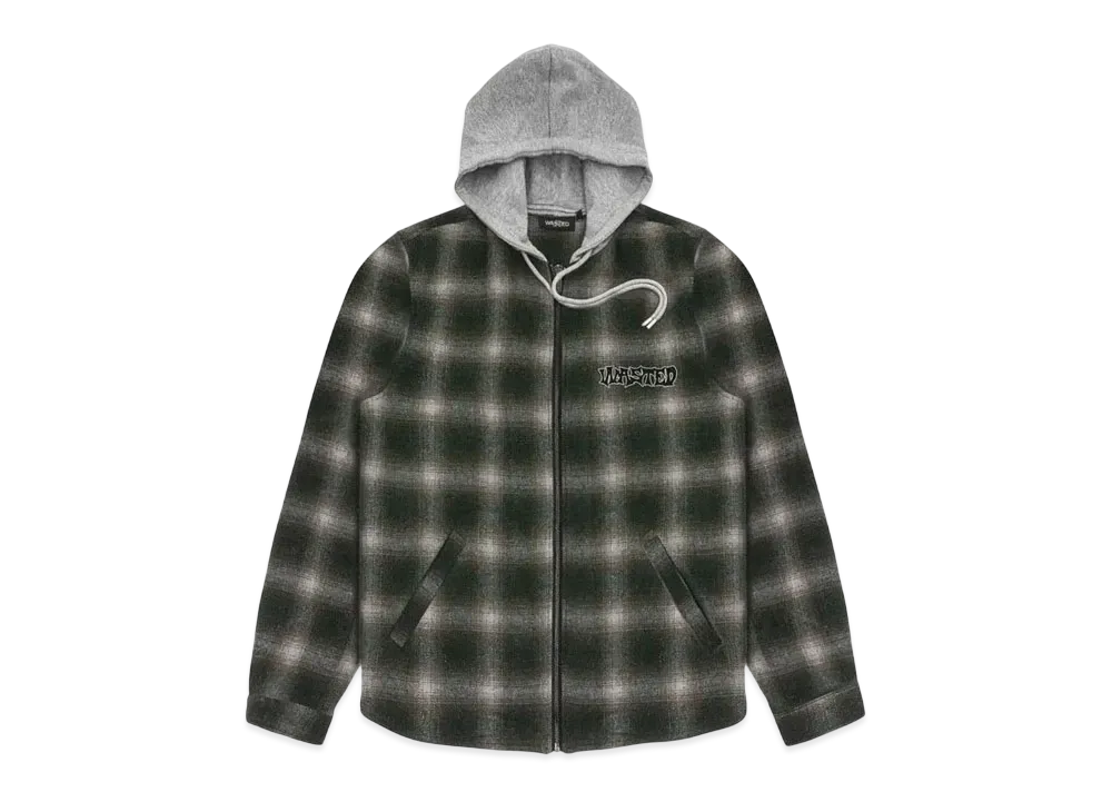 WASTED PARIS Shirt Shadow Plaid Method "Green"