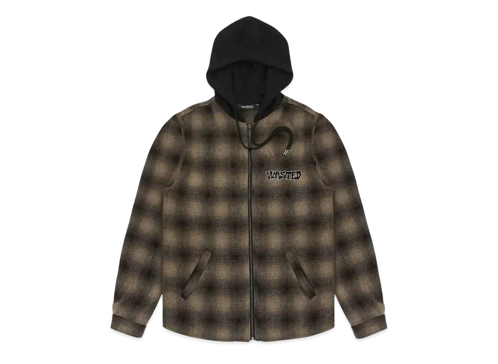 WASTED PARIS Shirt Shadow Plaid Method "Brown"