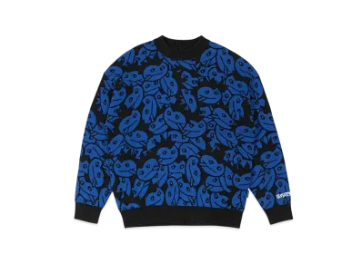 WASTED PARIS Acid Allover Sweater "Blue"