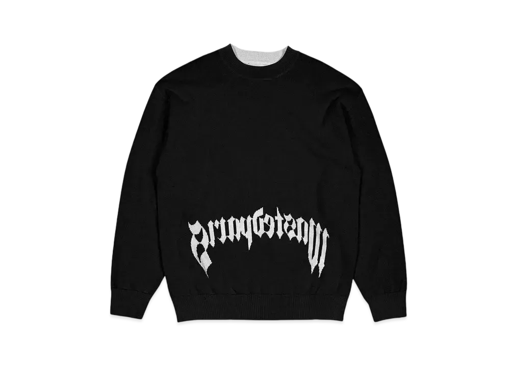 WASTED PARIS Pitcher Reverse Sweater "Black"