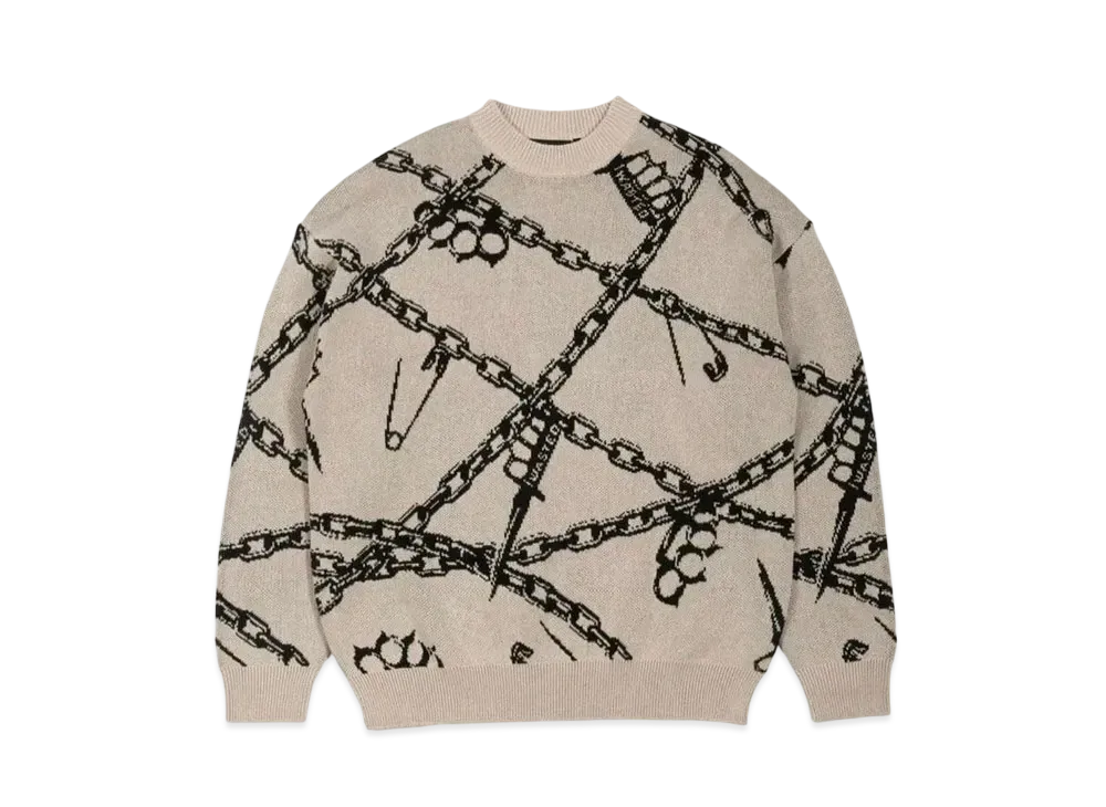 WASTED PARIS Sweater Knucles "Beige"