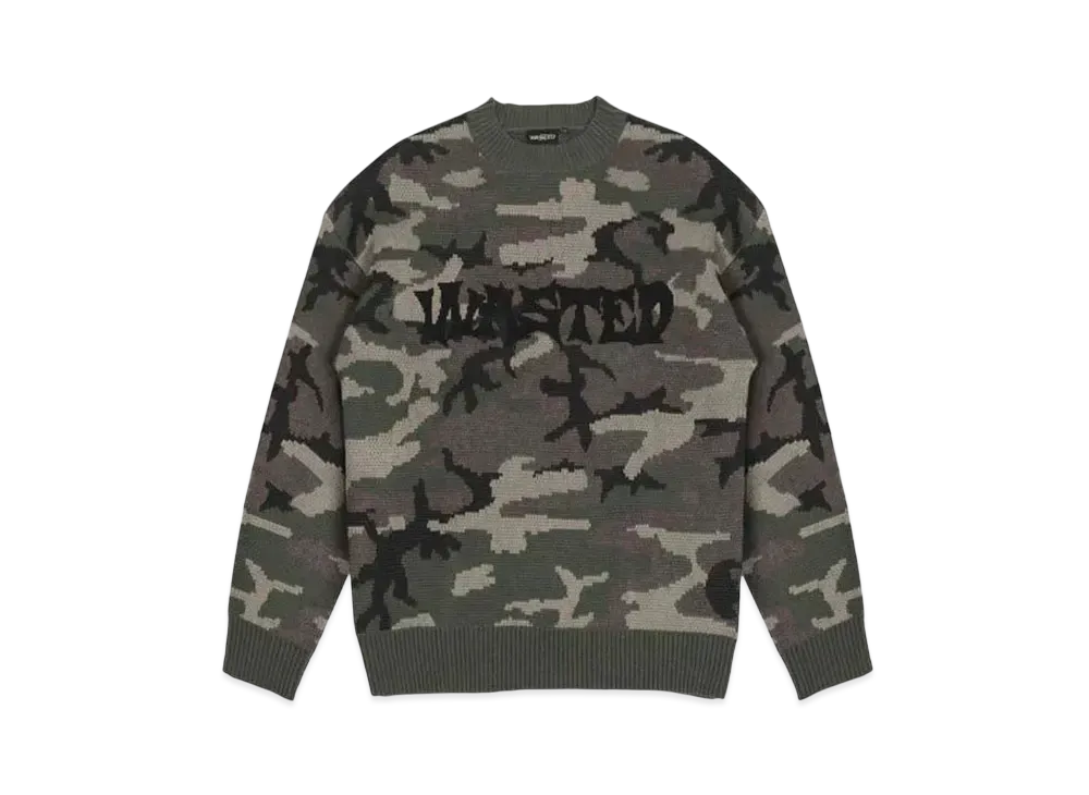WASTED PARIS Sweater Army Method "Camo"