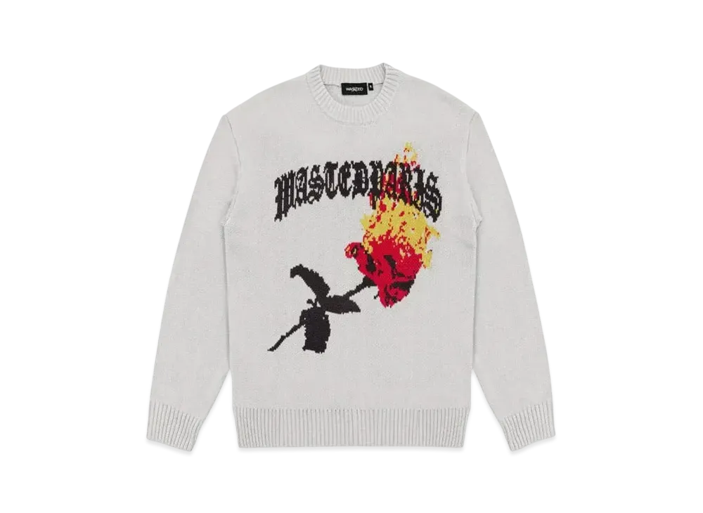 WASTED PARIS Sweater Loveless "White"