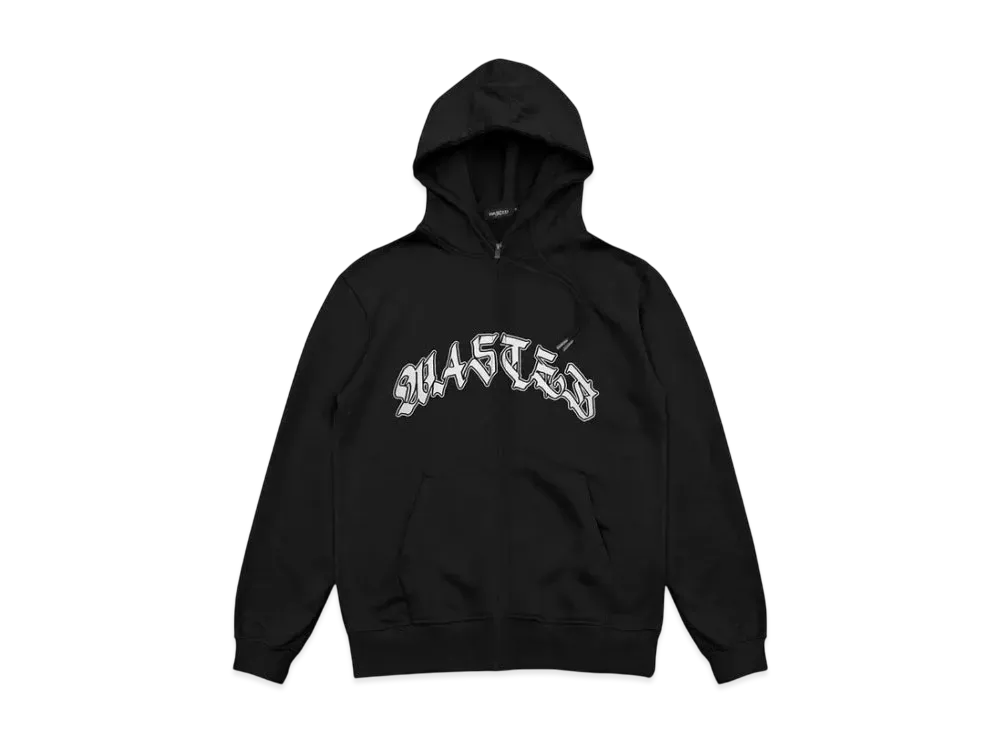 WASTED PARIS Lethal Zip Hoodie "Black"