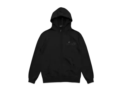 WASTED PARIS Boiler Reset Zip Hoodie "Black"