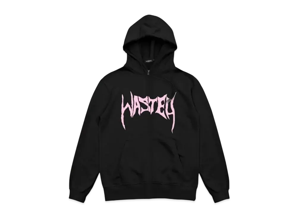 WASTED PARIS Hoodie Zip Crypt "Black"