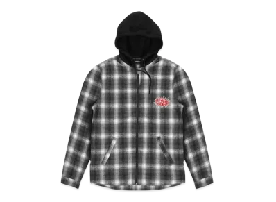 WASTED PARIS Hood Shirt Shadow Plaid Love "Black"