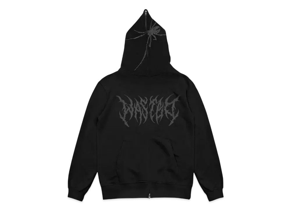 WASTED PARIS Hoodie Full Zip Snatch "Black"