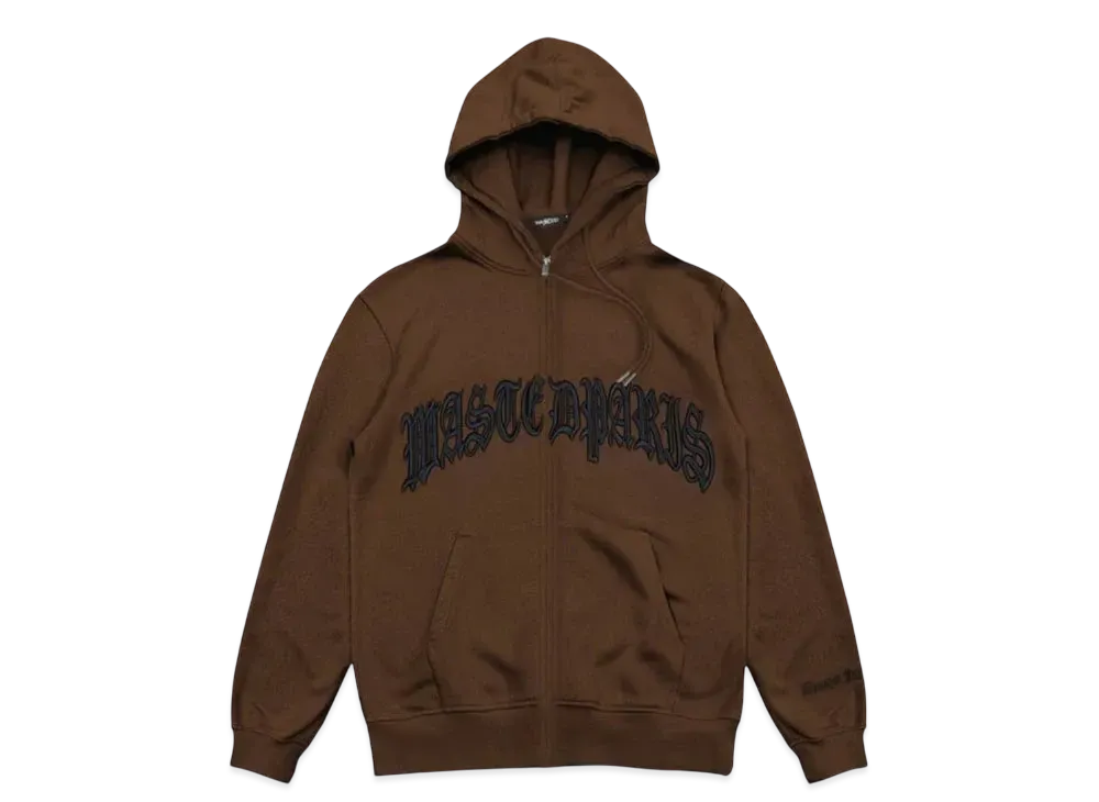 WASTED PARIS Hoodie Zip Kingdom "Brown"