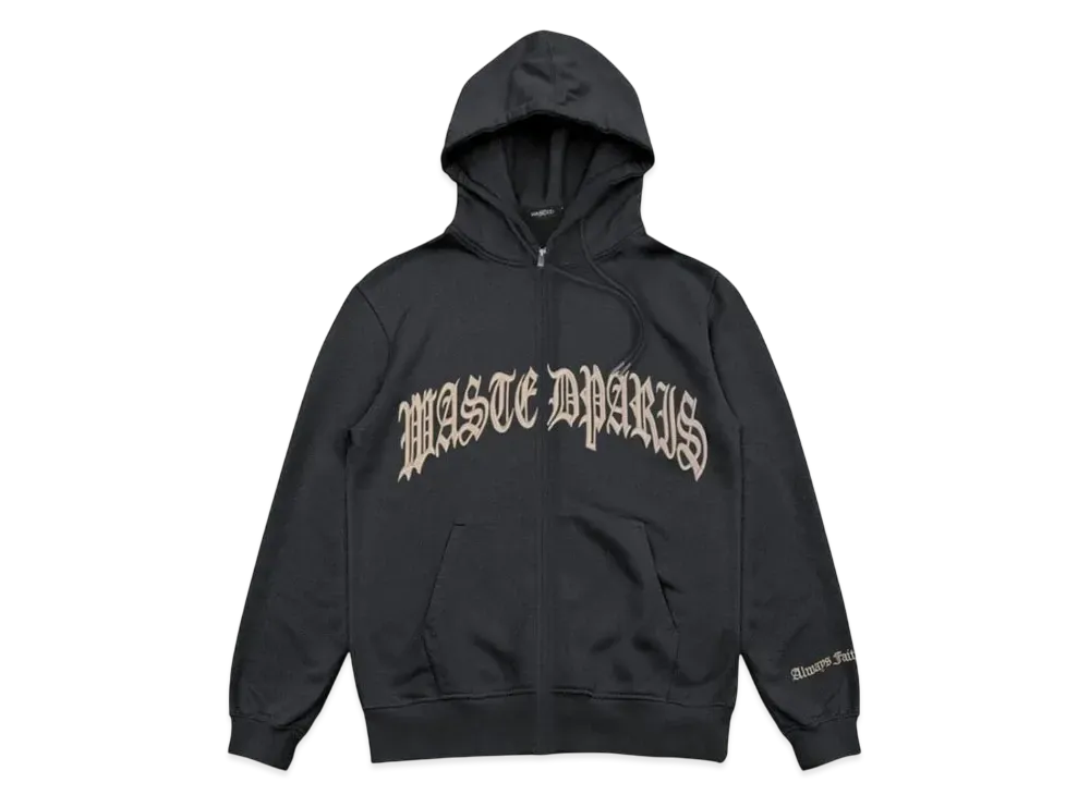 WASTED PARIS Hoodie Zip Kingdom "Charcoal"