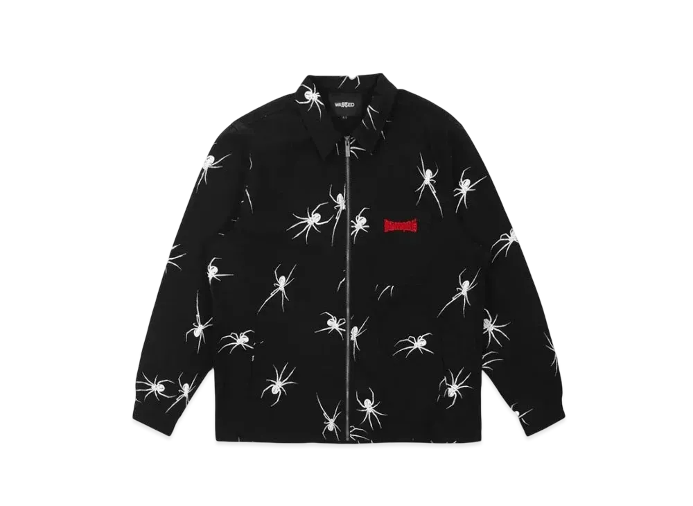 WASTED PARIS Over Shirt Zip Sick "Black"