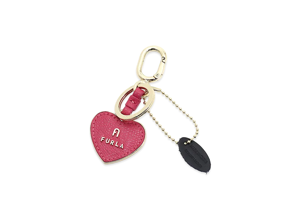 FURLA Women's Camelia Heart Keyring "Velvet Pink"