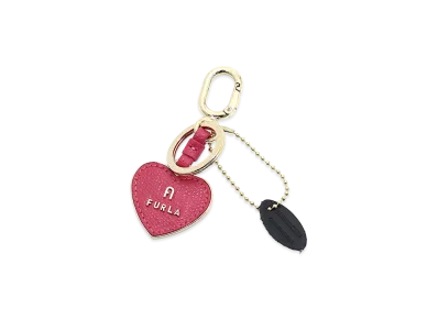 FURLA Women's Camelia Heart Keyring "Velvet Pink"