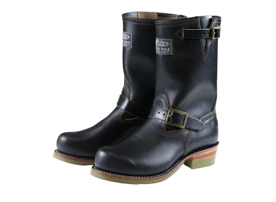 WESCO 1939’s Black Horween Horsehide 100th Anniversary Model "Black" Horsehide Half Sole and Heels 10 Height Bubble Toe E