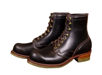 WESCO Jobmaster 38RT 100th Anniversary Model "Black" Horsehide Wesco Supergrip Half Sole 8 Height Signature Bubble Toe E