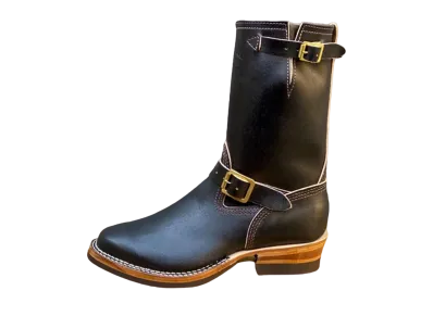 WESCO Engineer In Four Colors of Waxed Flesh "Black" Waxed Fresh #705 Vibram Sole 10 Height Strap E