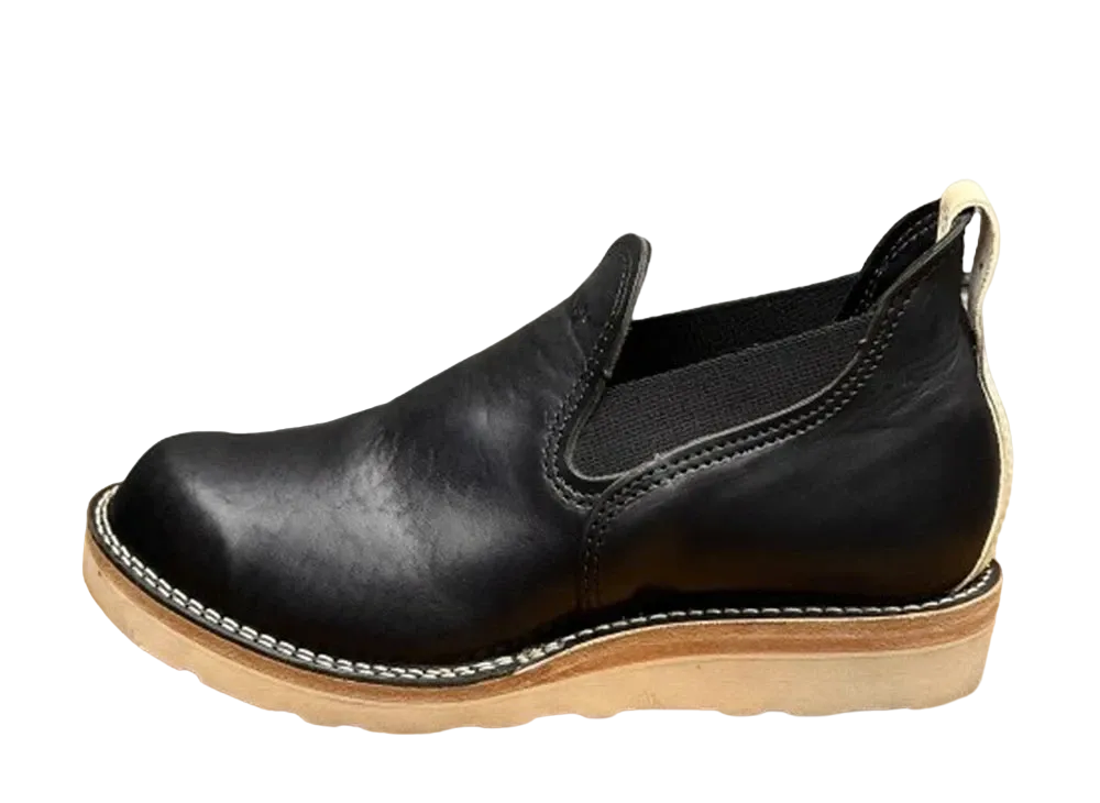 WESCO Horsehide Romeo "Black/White" Vachetta Horsehide #4014 Natural Vibram Bubble Toe E