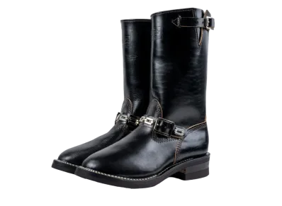 WESCO Vintage Riding Boots "Black" Horsehide #700 Vibram 11 Height Round Toe(Soft Toe) E