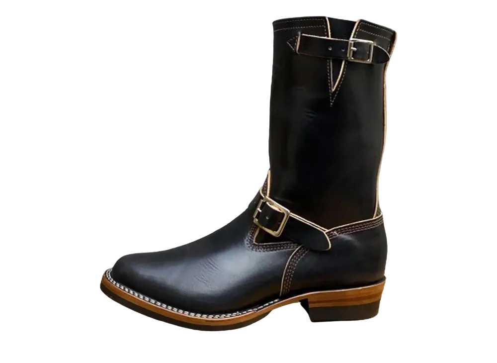 ウエスコ ミスタールー 7600 "ブラック" ホースハイド ドクターソールブラックハーフアウトソール 10ハイト ストラップ E