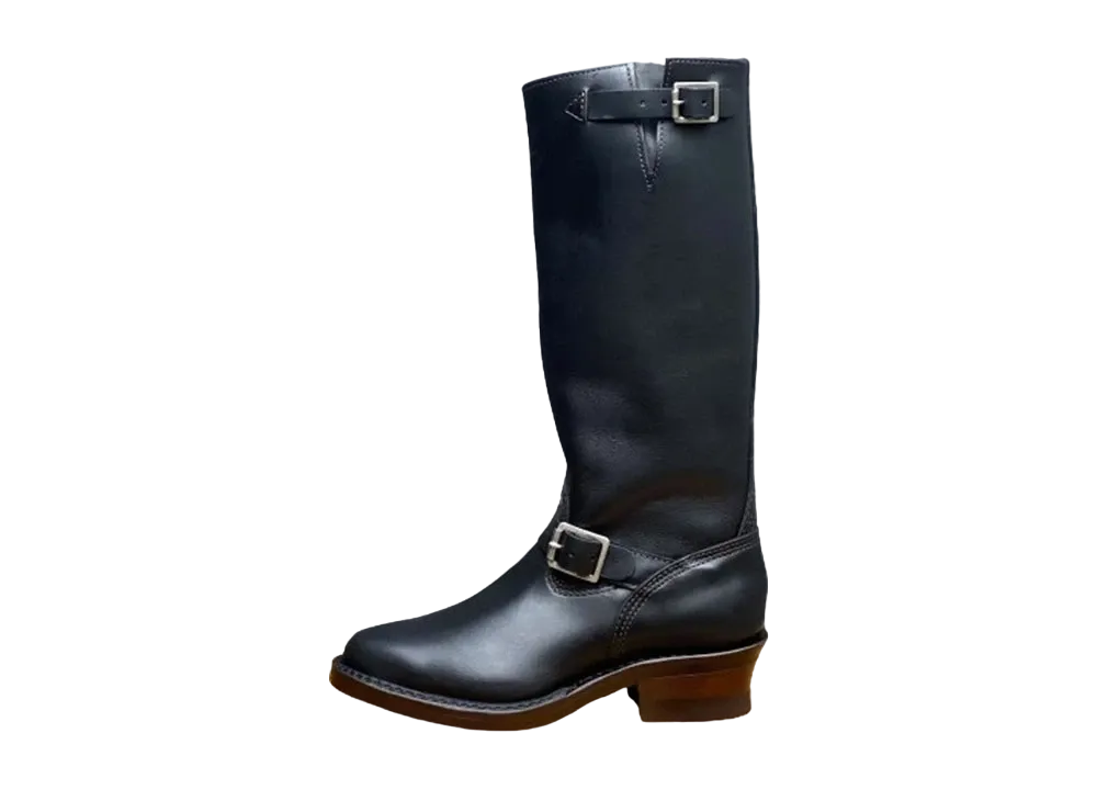 ウエスコ ナロー ウエスコ エンジニア ブーツ "ブラック" BKF #700ビブラムソール 14ハイト ストラップ E