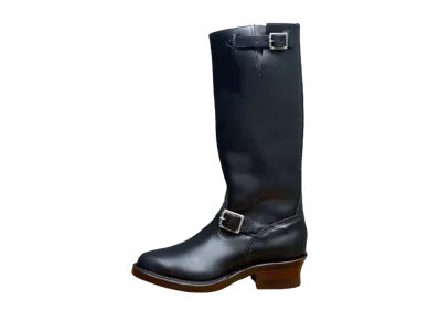 WESCO Narrow WESCO Engineer Boots "Black" BKF #700 Vibram Sole 14 Height Strap E
