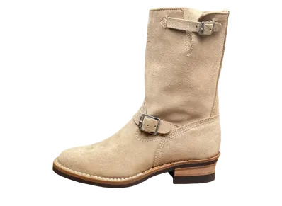 WESCO Narrow WESCO Engineer Boots "Natural" Burlap Explorer Rough Out #700 Vibram Sole 10 Height Strap E
