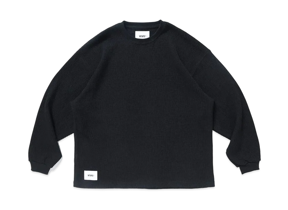 Wtaps WAFFLE / LS / COTTON "Black"