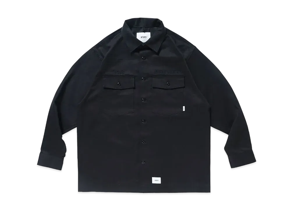 Wtaps BUDS / LS / COTTON. TWILL "Black"