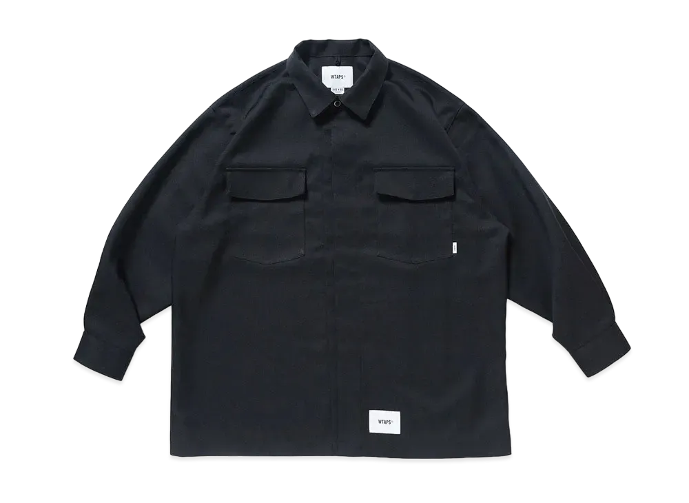 Wtaps HUEY / LS / POLY. TWILL "Black"