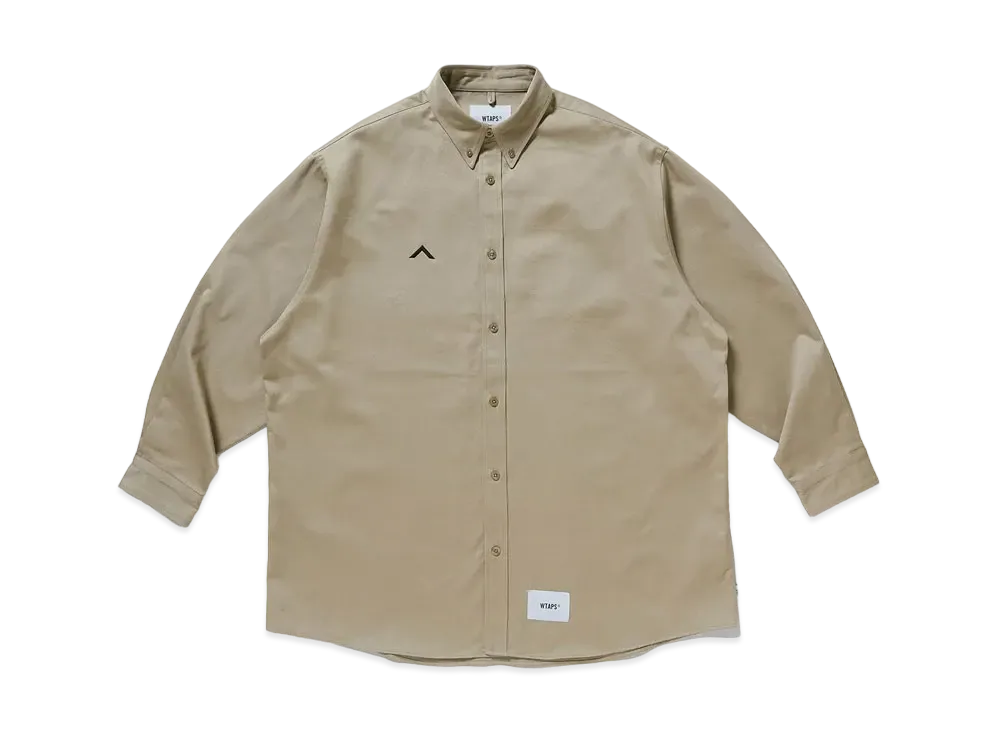ダブルタップス BD 01 / LS / コットン. ツイル "ベージュ"