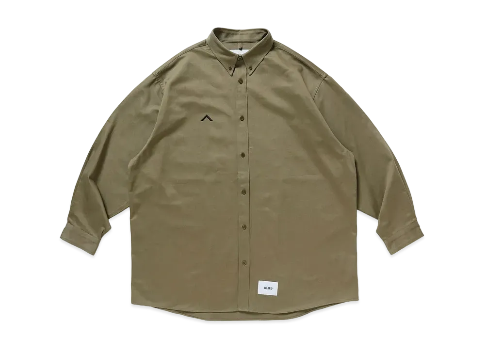 Wtaps BD 01 / LS / COTTON. TWILL "Olive Drab"