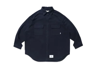 Wtaps WCPO 01 / LS / COTTON. FLANNEL "Navy"