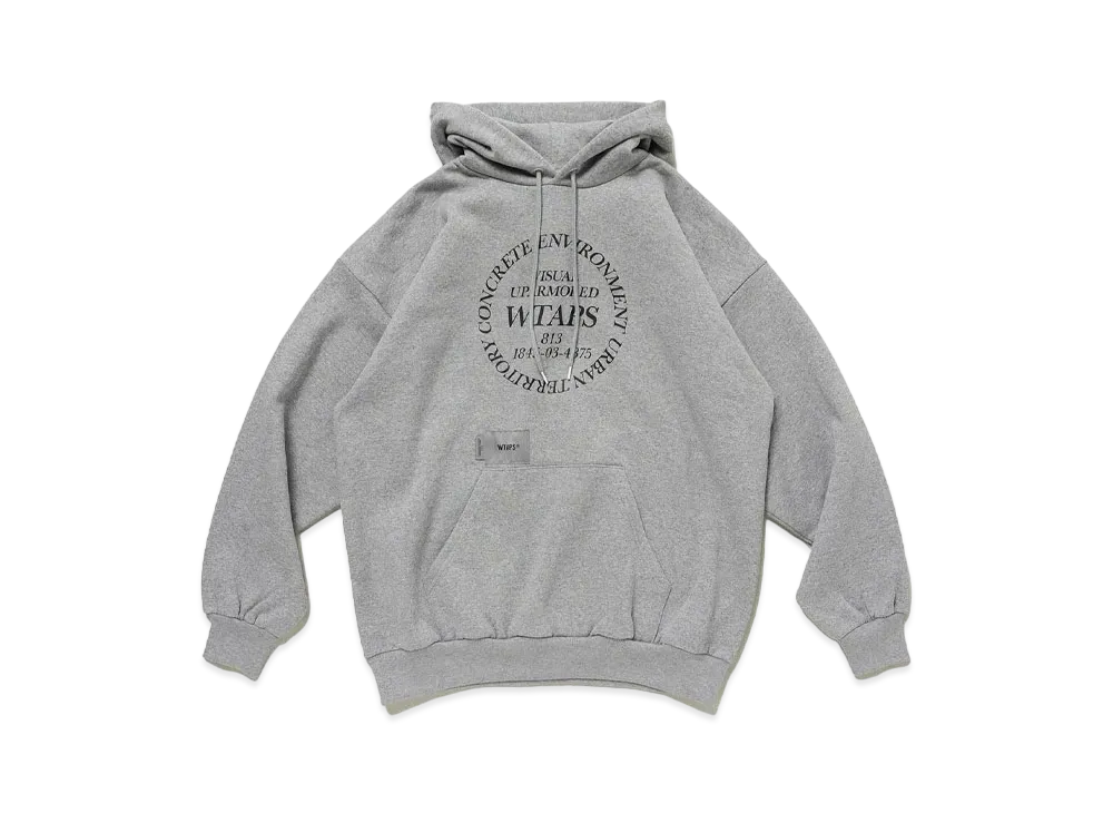 ダブルタップス イングレディエンツ / フーディー / コットン "アッシュ グレー" 232ATDT-HPM02S