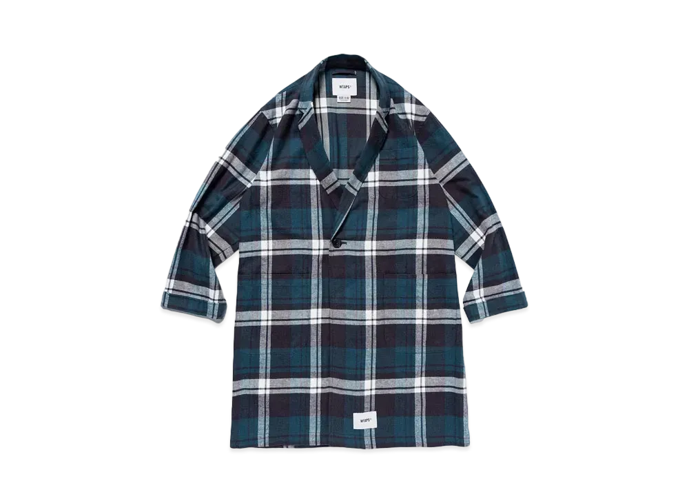 Wtaps Gown / Coat / Cotton. Flannel. Textile "Green"