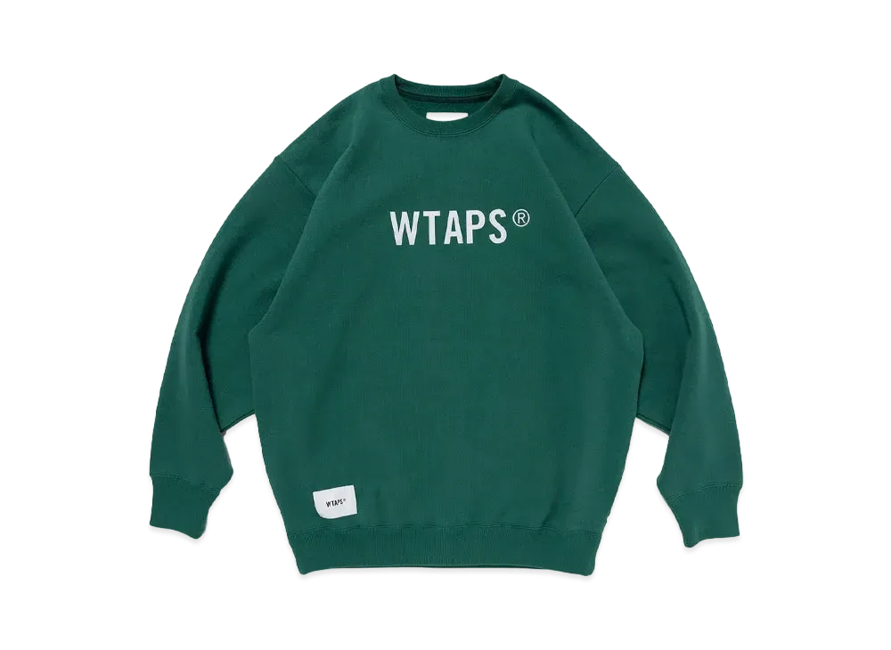 Wtaps Sign / Sweater / Cotton. TSSC "Green"