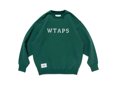 Wtaps Academy / Sweater / Cotton. College "Green"