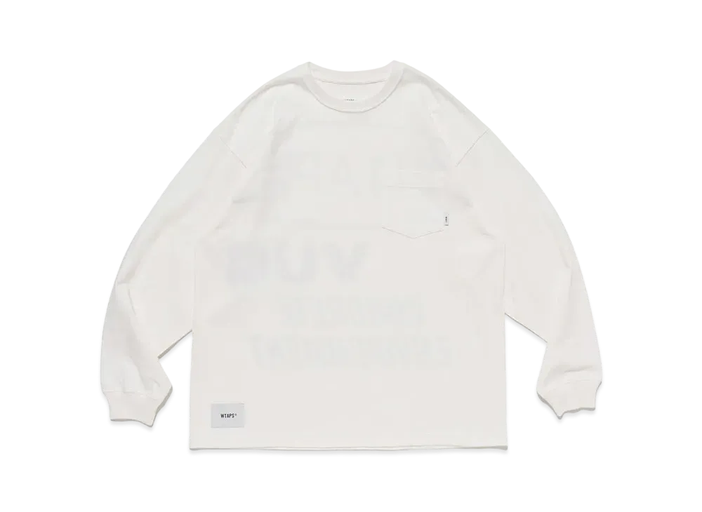 Wtaps OBJ 01 / LS / Cotton. PRTC "White"