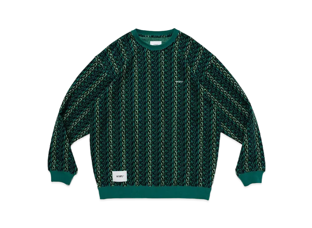 Wtaps BDY / LS / Cotton. Textile. Sign "Green"