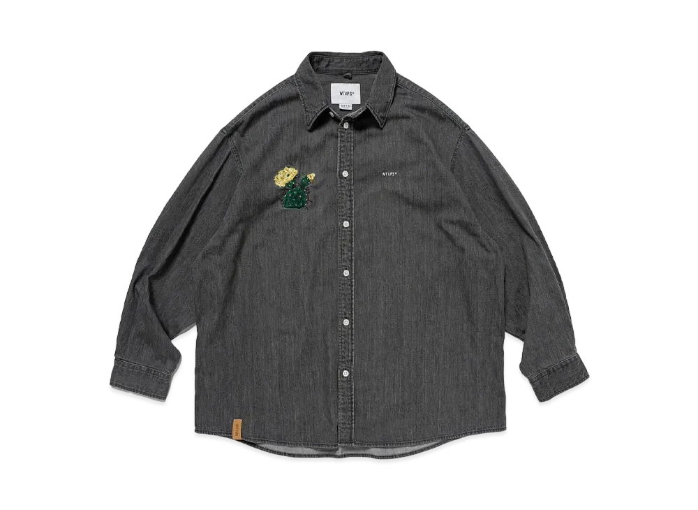 Wtaps Allman / LS / Cotton. Denim. Cacto "Black"