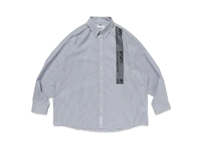 Wtaps BD 01 / LS / CTPL. Broadcloth. Textile. Coolmax. Gps "Navy"