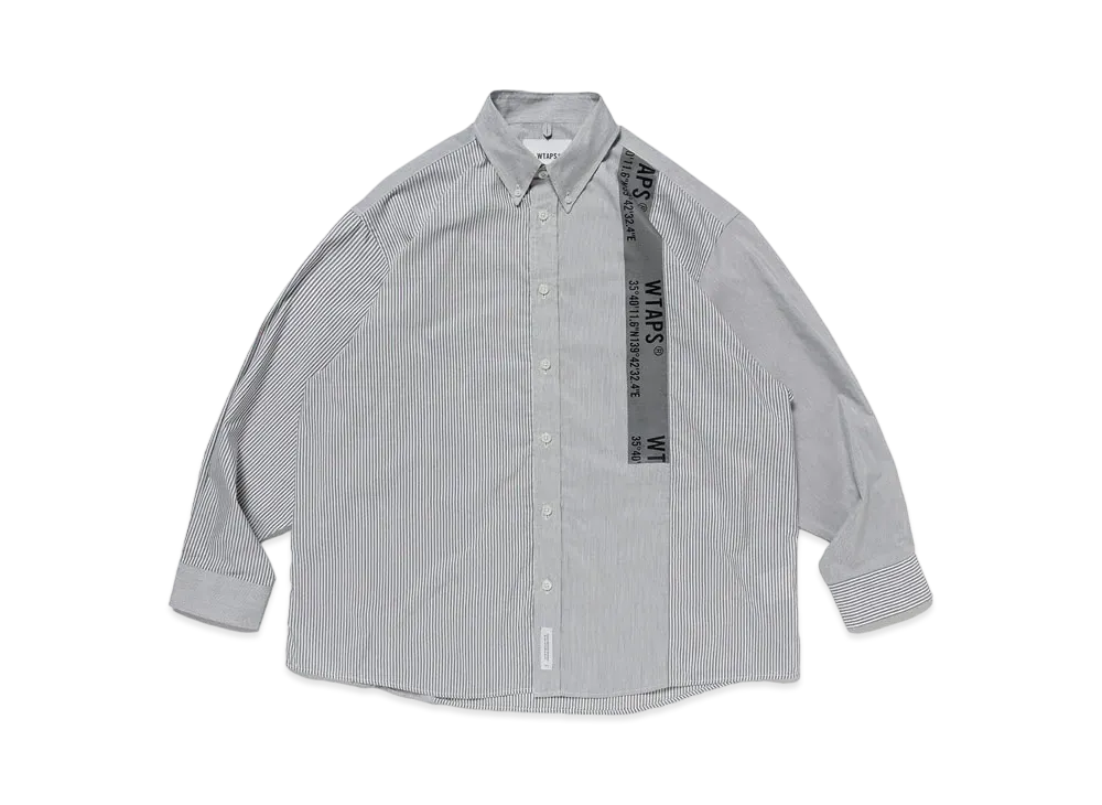 【22AW 極美品】WTAPS BD 02/LS/CTPL．BROADCLOTH WTAPS】BD 02/LS/CTPL. BROADCLOTH. TEXTILE. COOLMAX. RF