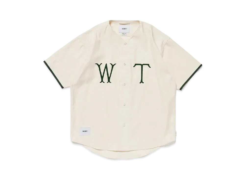Wtaps League / SS / Cotton. Satin. Spina "White"