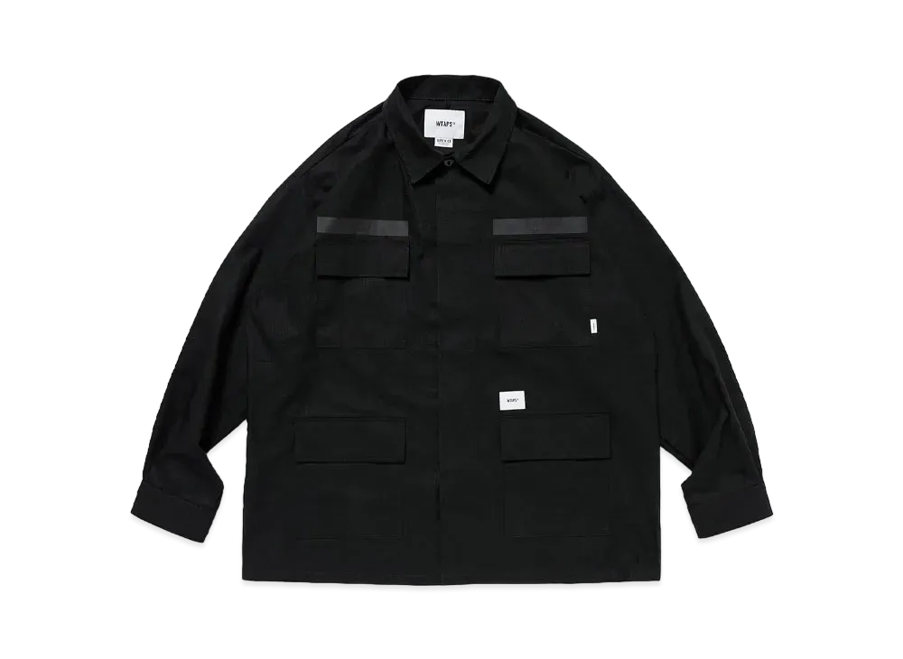 Wtaps JMOD 01 / LS / Cotton. Ripstop. Identity "Black"