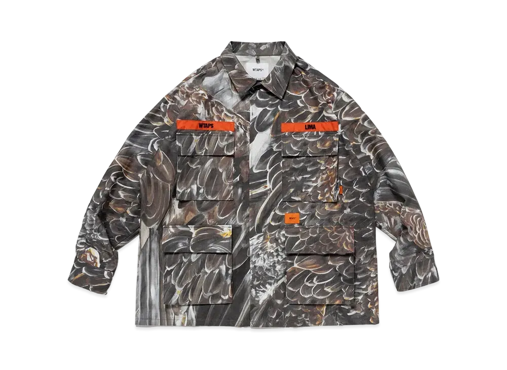 Wtaps JMOD 02 / LS / Cotton. Ripstop. Wed Camo. Identity "Wed Camo"