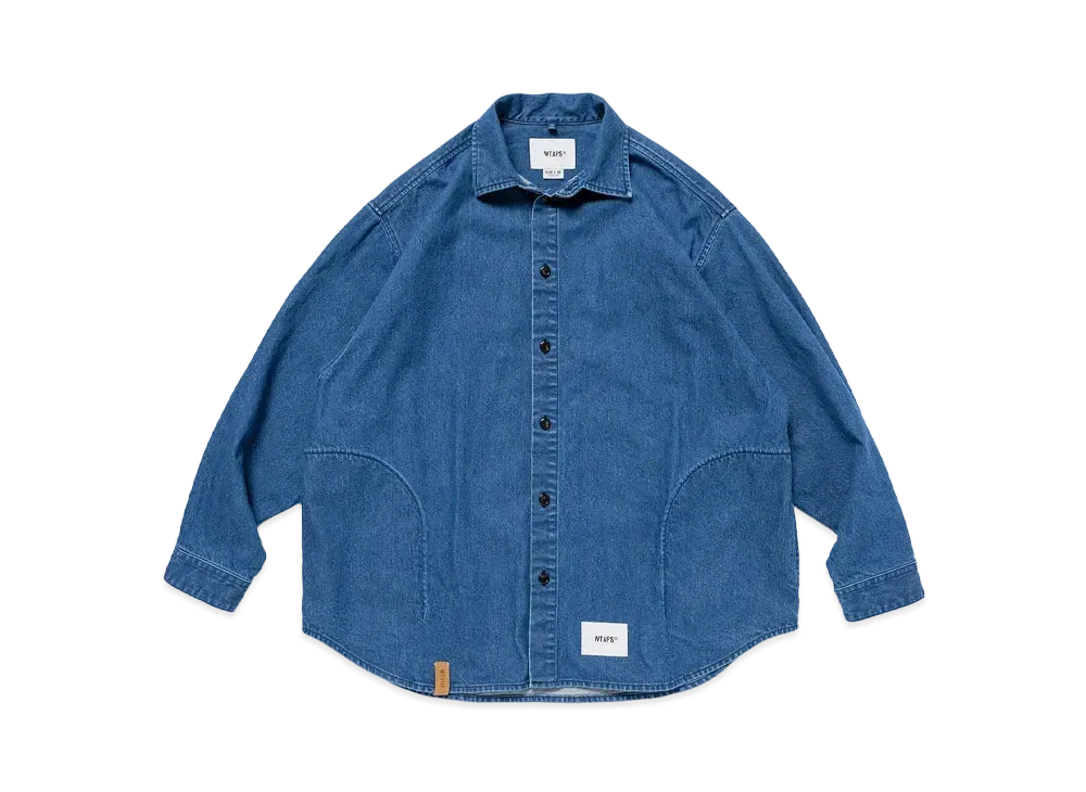 Wtaps WCPO 02 / LS / Cotton. Denim "Indigo"