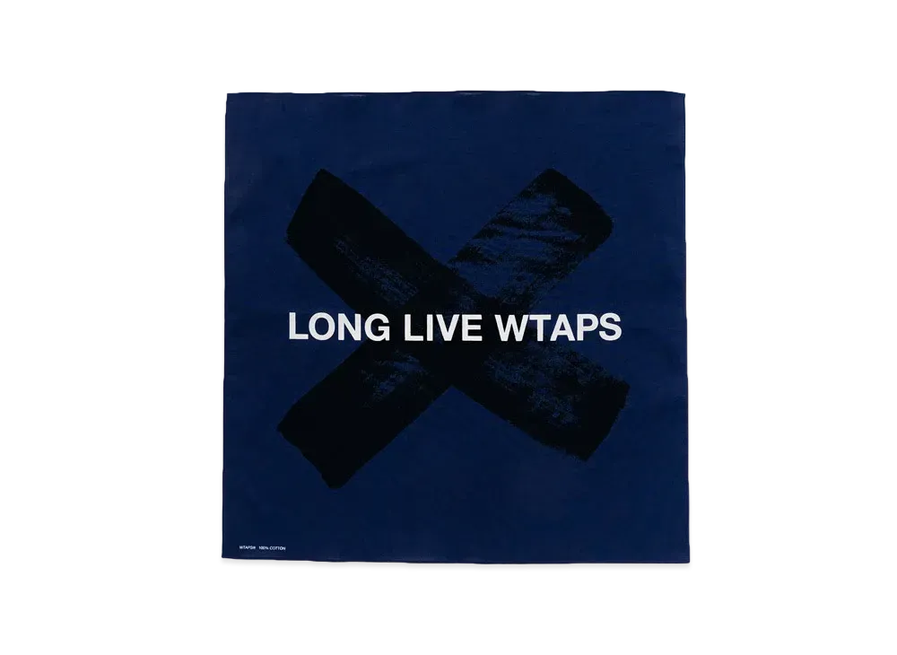 Wtaps Bandaria / Bandana / Cotton. LLW "Navy"