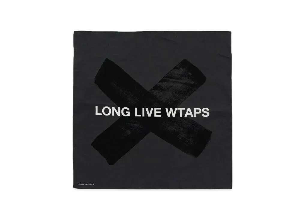 Wtaps Bandaria / Bandana / Cotton. LLW "Black"