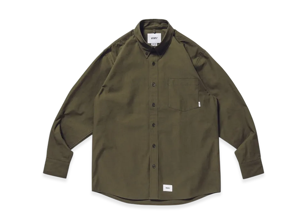 WTAPS BD LS Cotton Ripstop "Olive Drab"