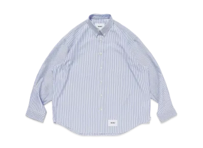 WTAPS BD 02 / LS / Poly Broadcloth Textile Coolmax "Blue"