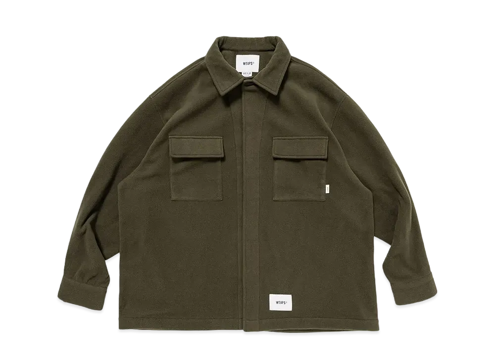 WTAPS OBJ / LS / Poly Fleece "Olive Drab"